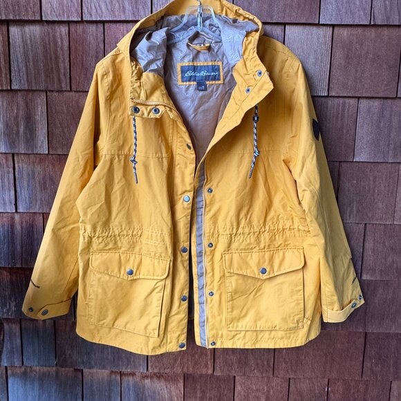NWOT Eddie Bauer Dijon Gold Charly Waterproof Rain Jacket in Women's X-Large - Picture 10 of 16